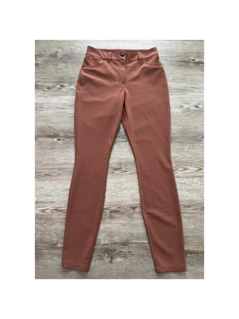Lululemon City Sleek Pant‎ Womens 28 Spiced Chai Slim Fit High Rise Full Length